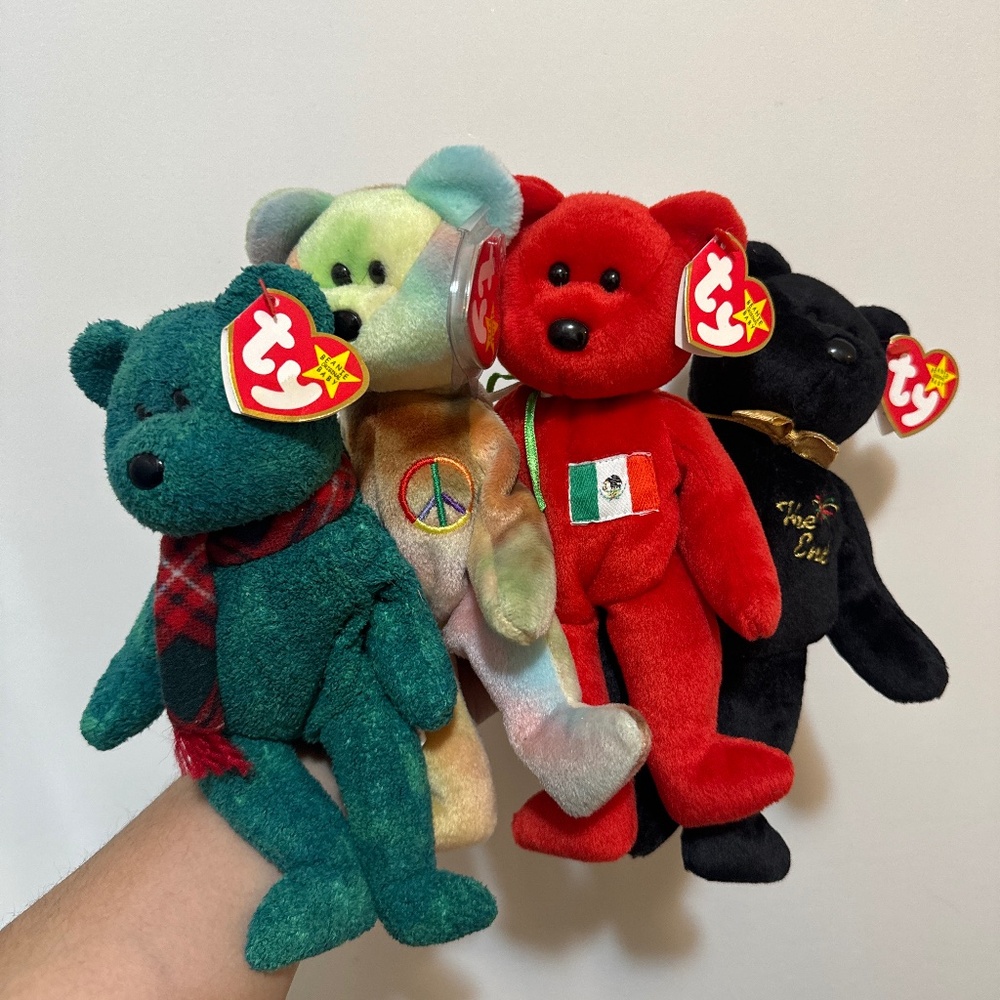 TY bears bundle of 4